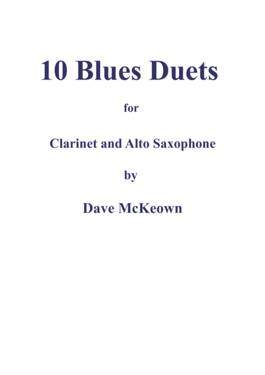 10 Blues Duets for Clarinet and Alto Saxophone image number null