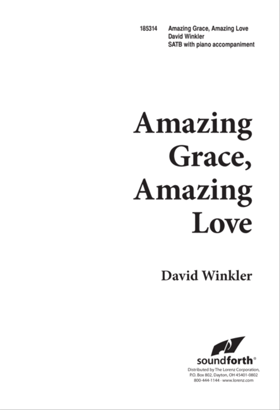Amazing Grace, Amazing Love 4-Part scores gallery preview page 1