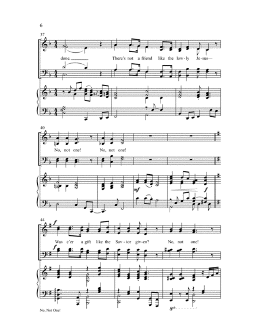 No, Not One! 4-Part scores gallery preview page 7
