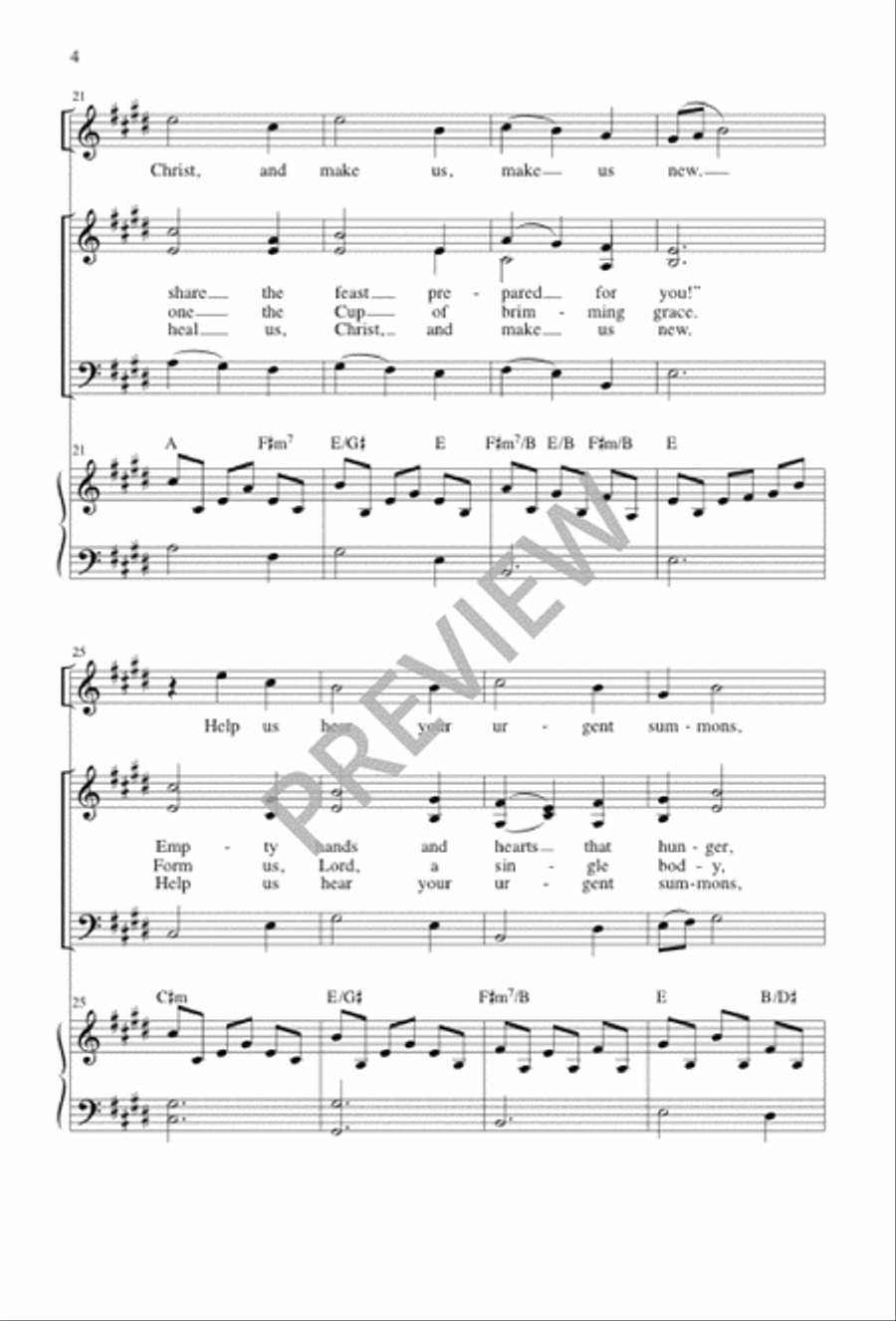 We Gather Round You SAB scores gallery preview page 5