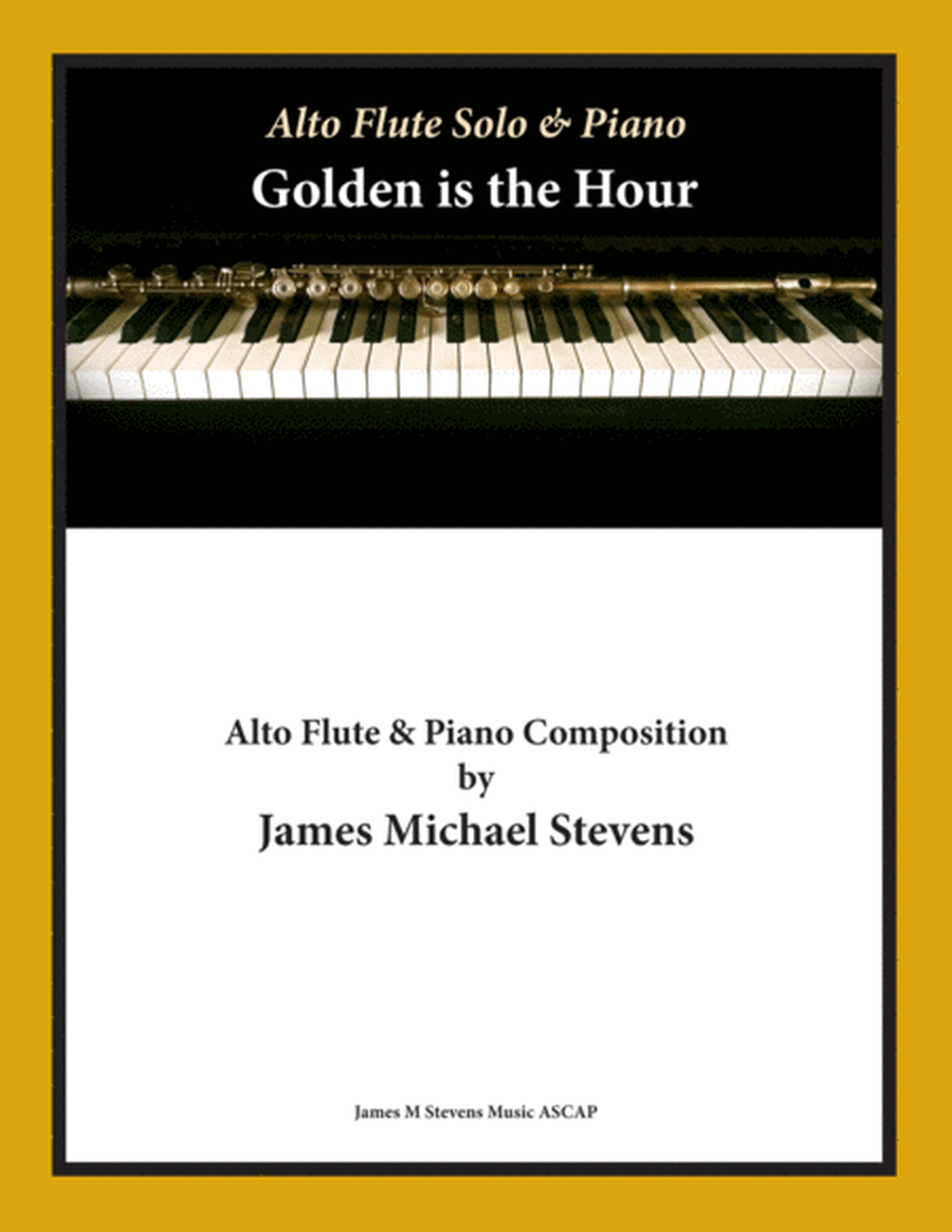 Golden is the Hour - Alto Flute & Piano image number null