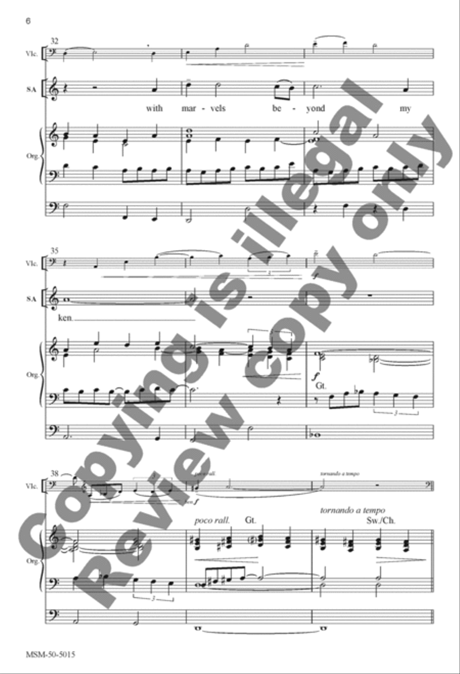 Lord, My Heart Is Not Proud (Choral Score) image number null