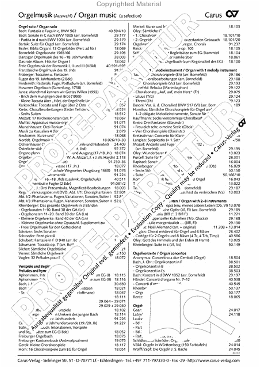 Te Deum for the Victory of Dettingen Organ scores gallery preview page 29