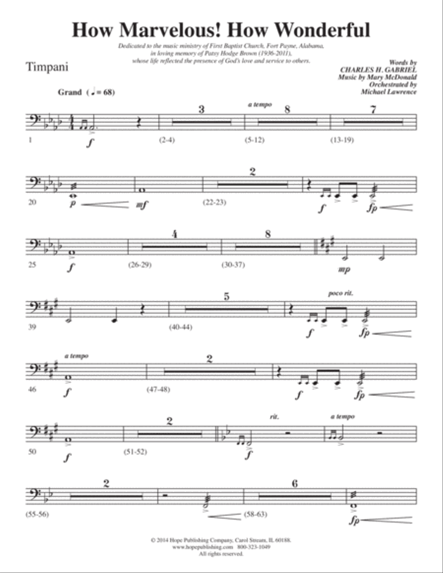 How Marvelous! How Wonderful! 4-Part scores gallery preview page 43
