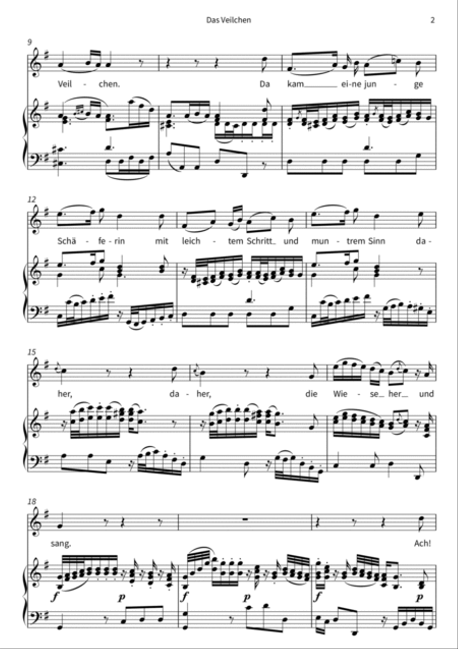 Das Veilchen Voice Solo scores gallery preview page 4