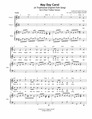 May Day Carol (A Traditional English Folk Song) 2-Part