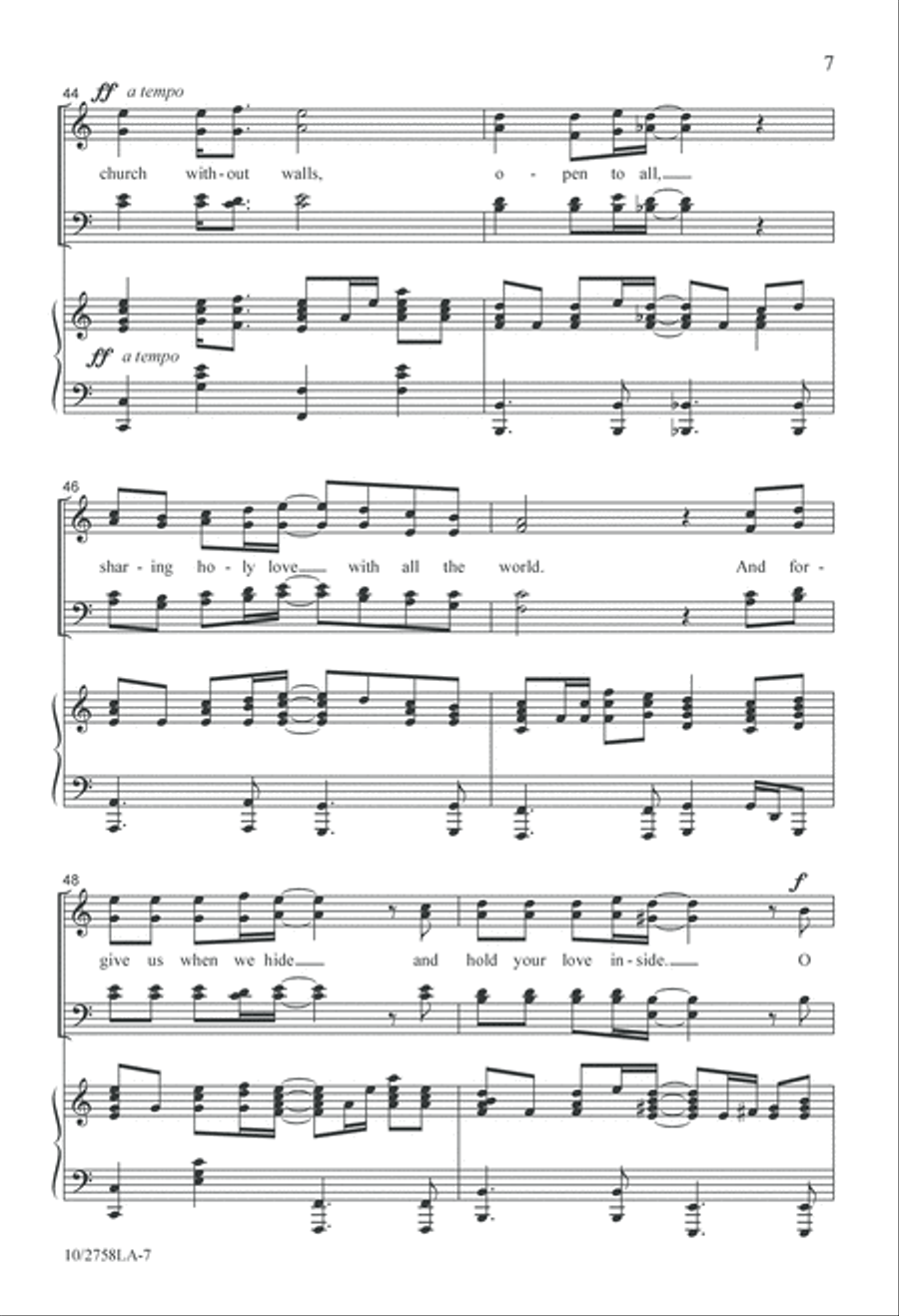 Church Without Walls 4-Part scores gallery preview page 7