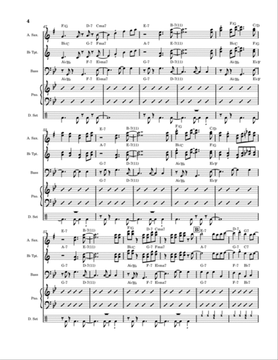 Fuller Love Fuller Love Jazz Ensemble scores gallery preview page 4