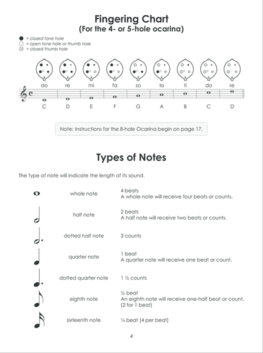 First Lessons Ocarina Ocarina scores gallery preview page 5