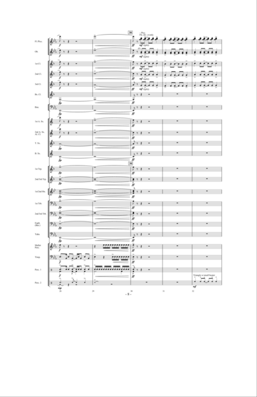 Forever Shining Concert Band scores gallery preview page 7