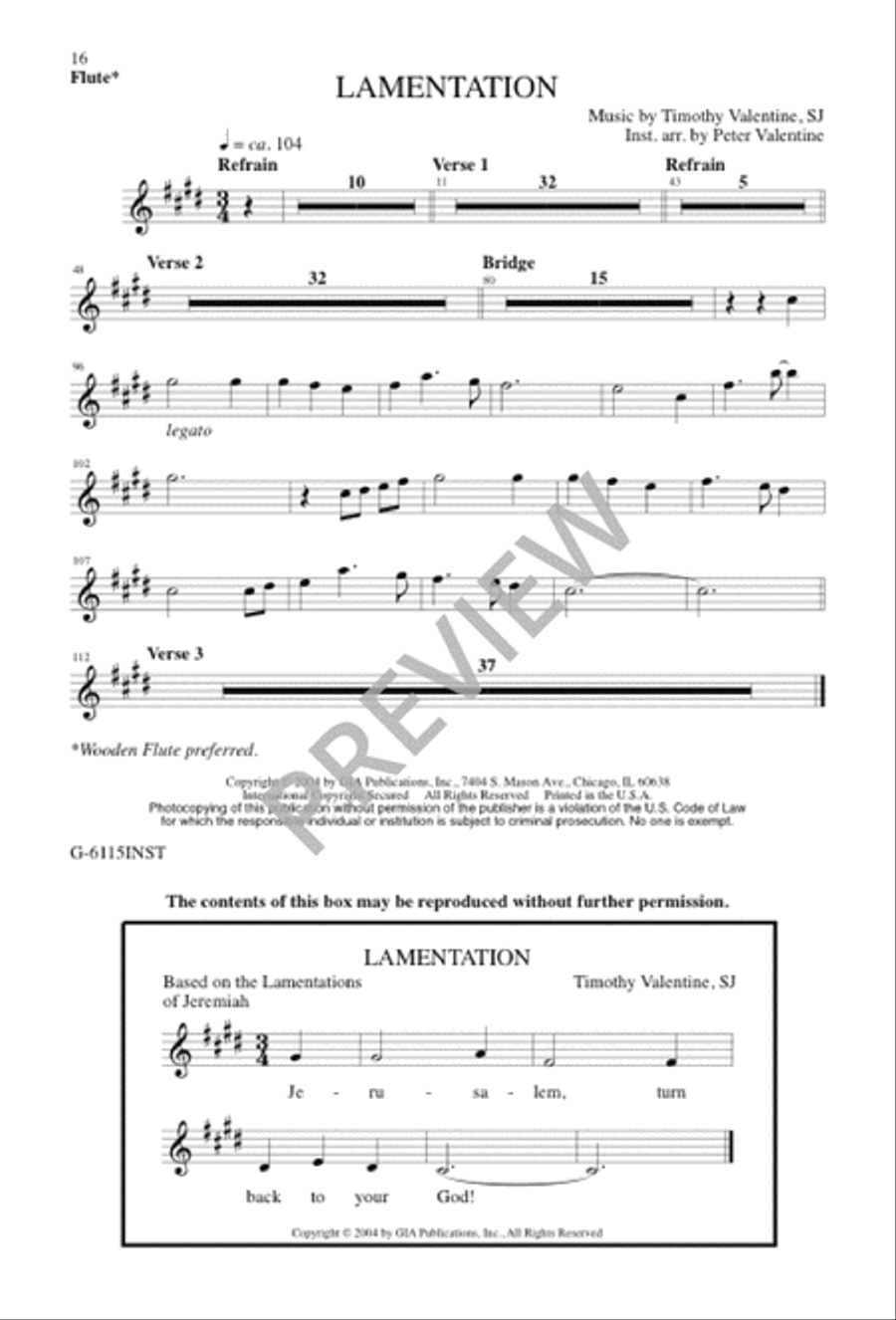 Lamentation 4-Part scores gallery preview page 15
