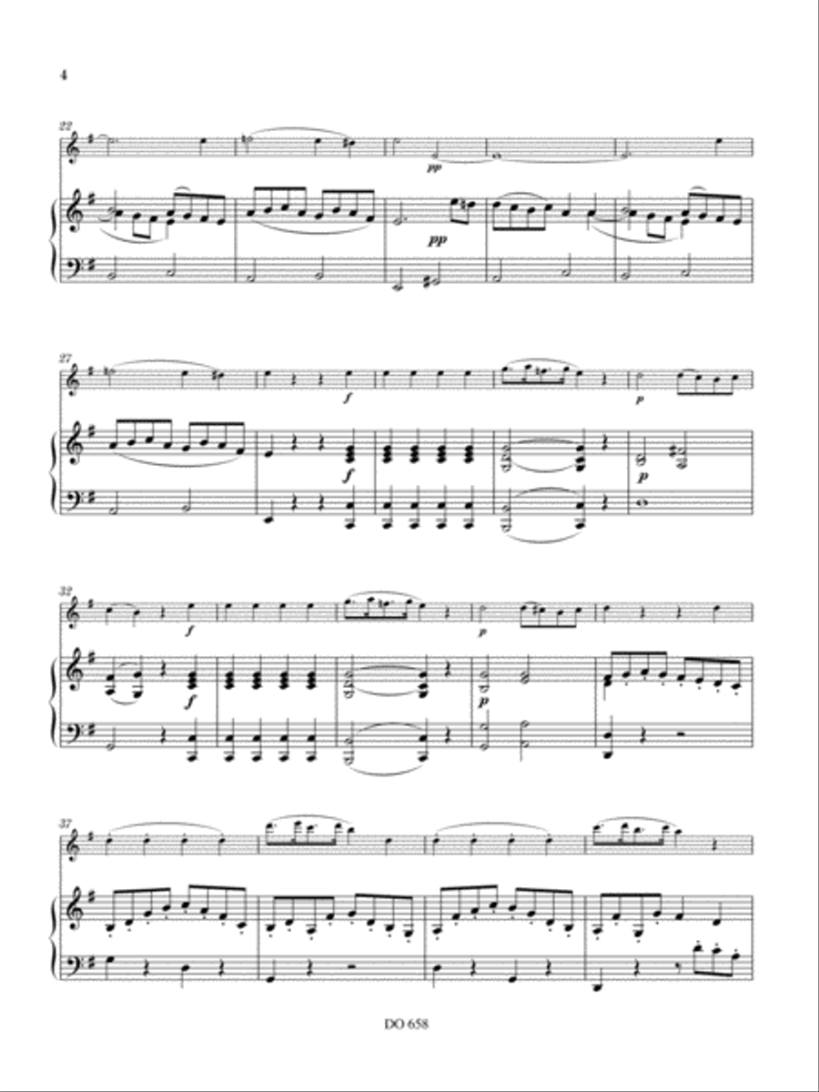 Sonata in E minor Flute Solo scores gallery preview page 4