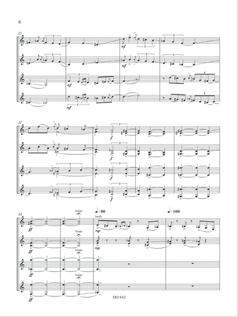 Swirling Modes Guitar Ensemble scores gallery preview page 6