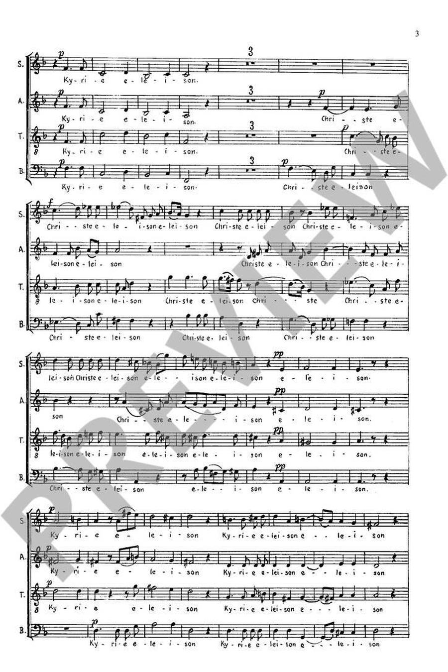 Messe Nr. 3 in d-Moll op. 111b Mixed Choir scores gallery preview page 2