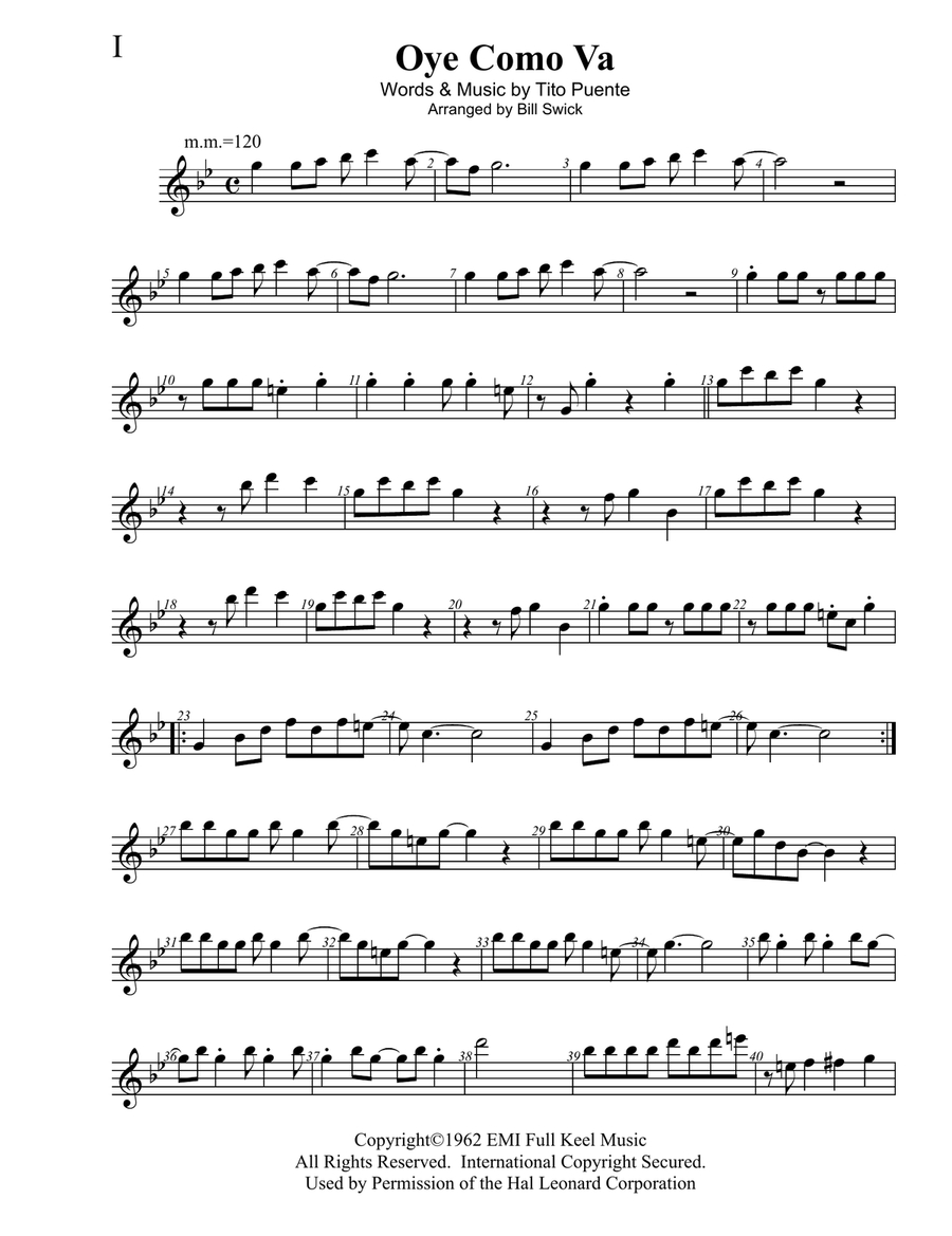Oye Como Va Guitar Ensemble scores gallery preview page 6