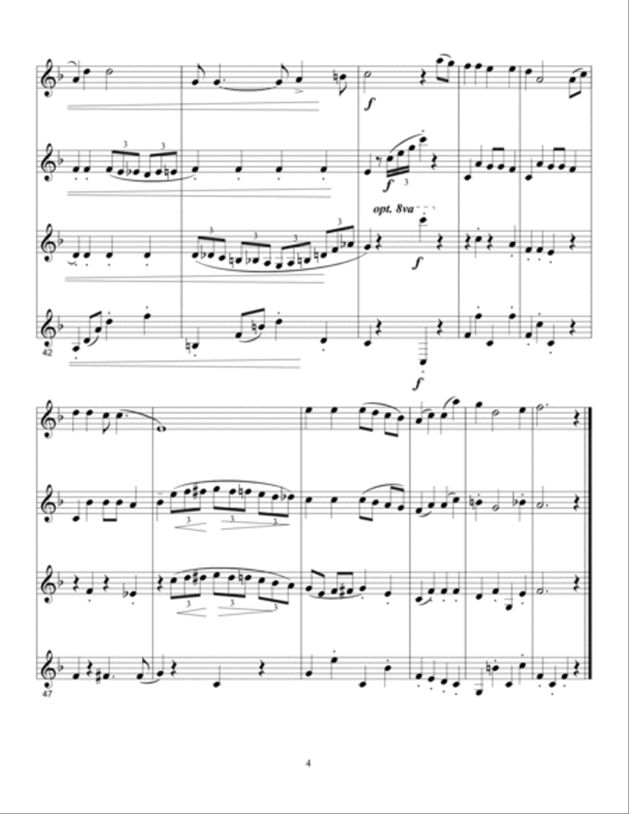A Holly Jolly Christmas Woodwind Quartet scores gallery preview page 4