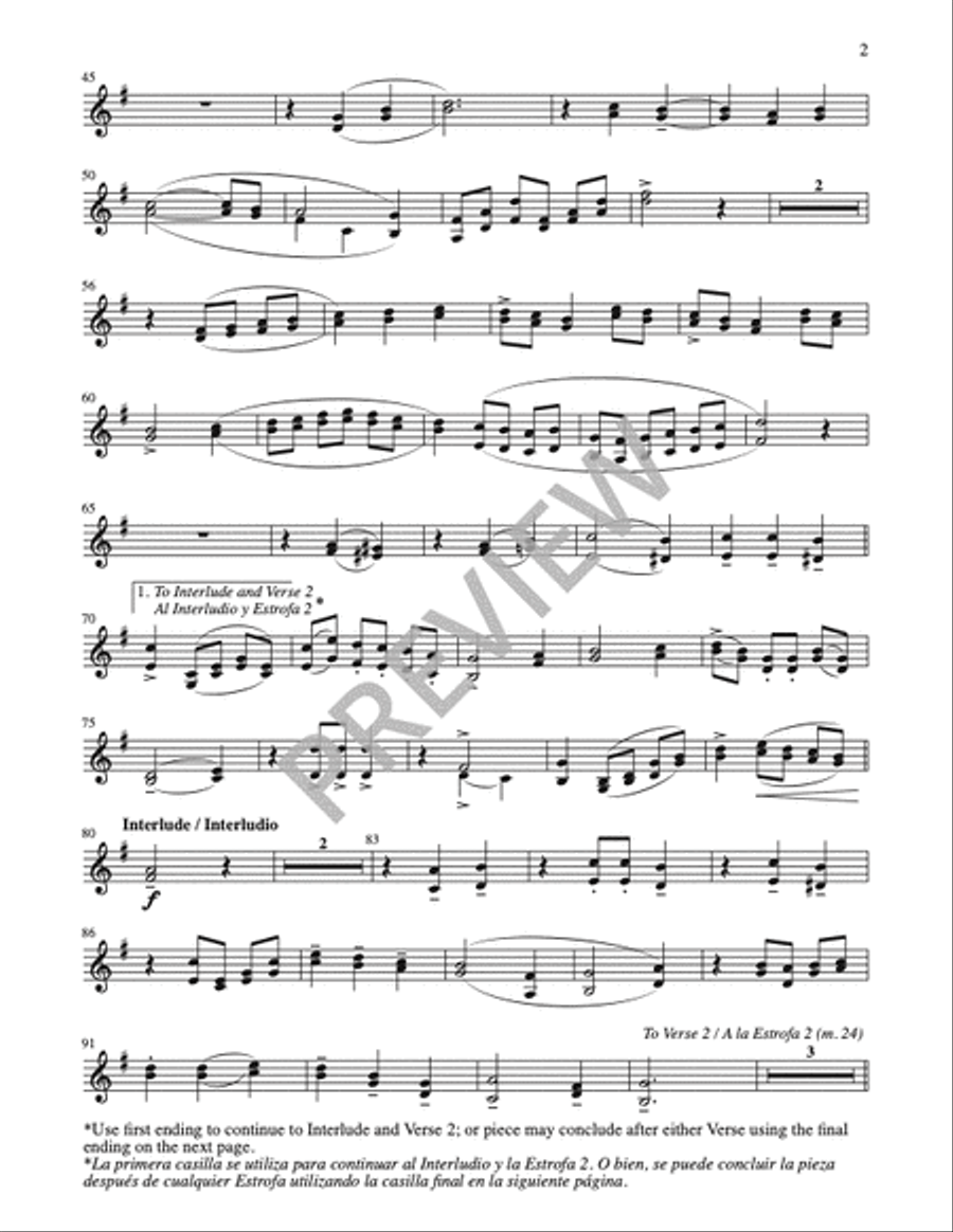 Las Mañanitas / The Morning Song - Instrument edition Trumpet scores gallery preview page 9