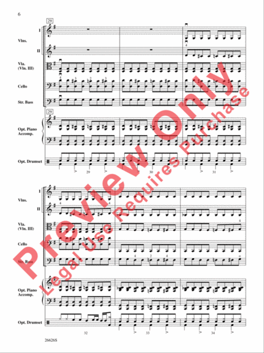 Batman Theme String Orchestra scores gallery preview page 7