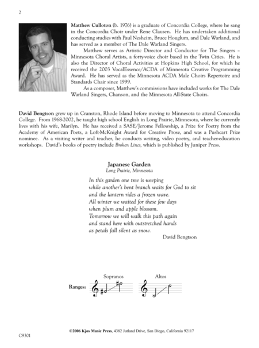 Japanese Garden SSA scores gallery preview page 2