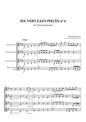 Six Very Easy Pieces nº 6 (Allegro) - Clarinet Quartet