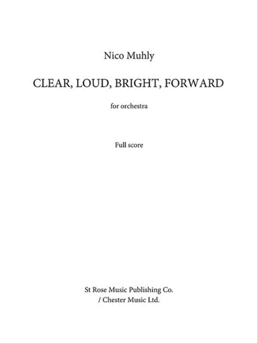 Clear, Loud, Bright, Forward Orchestra scores gallery preview page 1