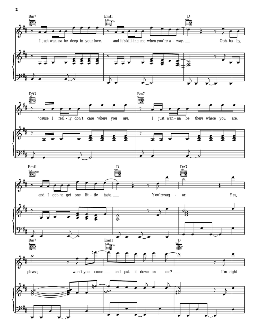 Sugar Acoustic Guitar scores gallery preview page 2