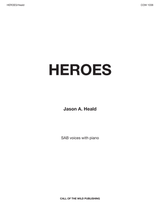 "Heroes" for SAB and piano