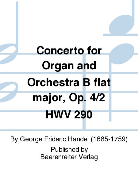 Concerto in B flat major for Organ and Orchestra