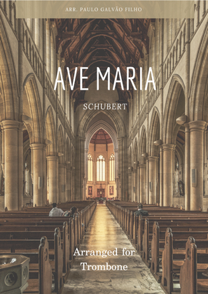 Book cover for AVE MARIA - SCHUBERT – TROMBONE SOLO