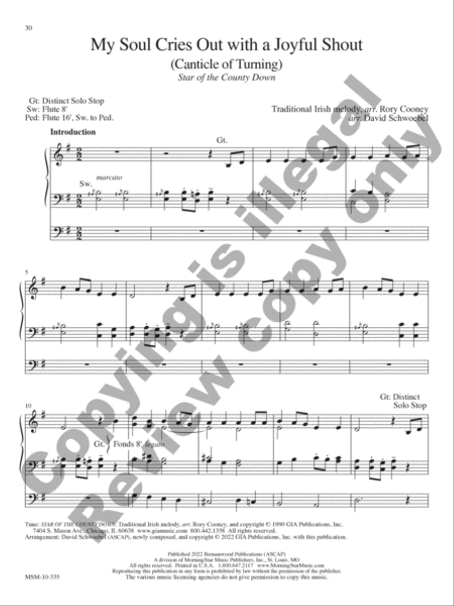 Will You Come and Follow Me Organ scores gallery preview page 11