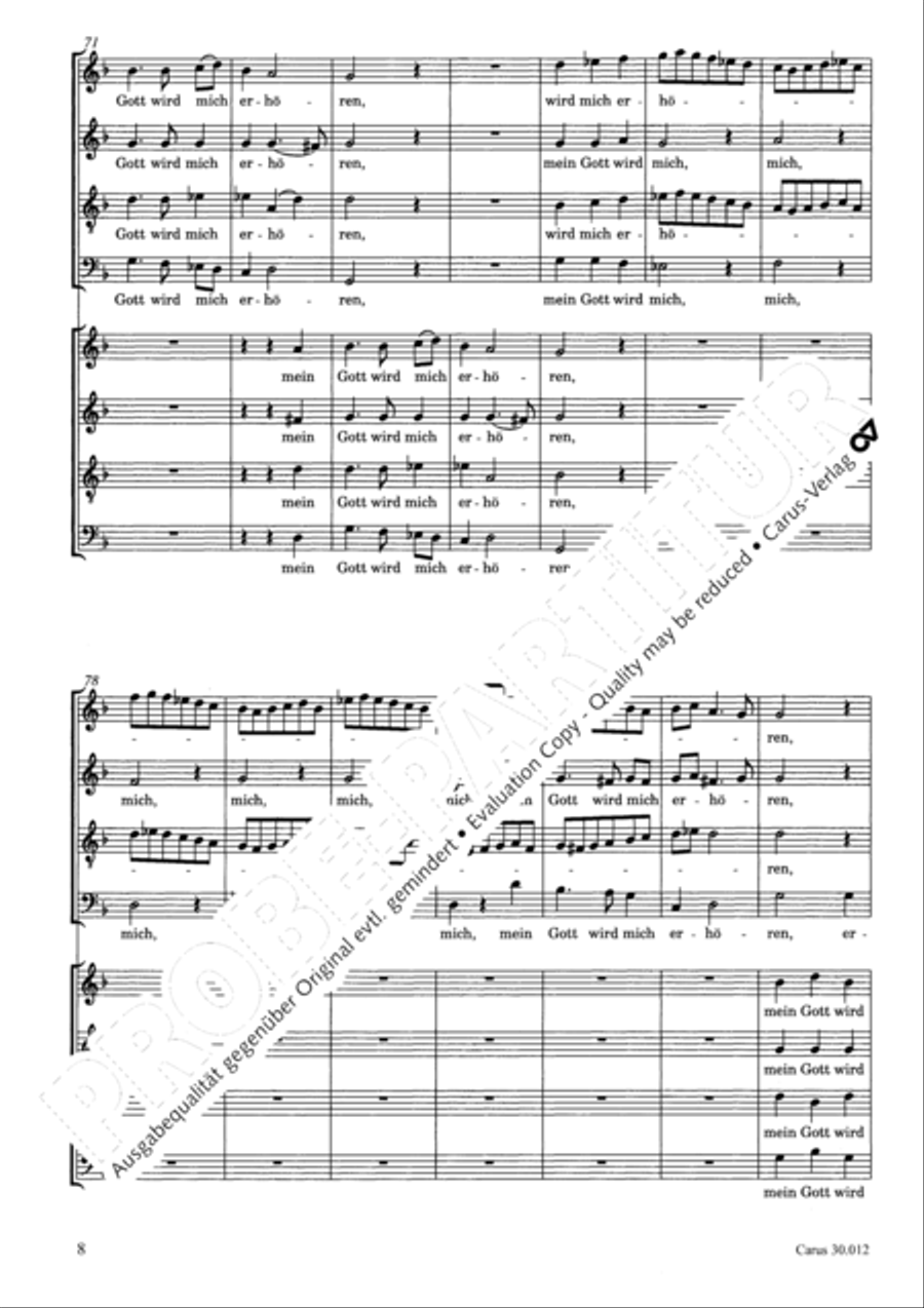 Ich will auf den Herren schauen 4-Part scores gallery preview page 9