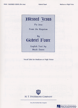 Book cover for Pie Jesu (Blessed Jesus) from Requiem in D minor, Op. 48