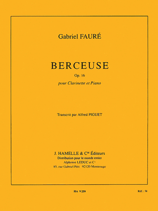 Berceuse Op.16 (clarinet & Piano)