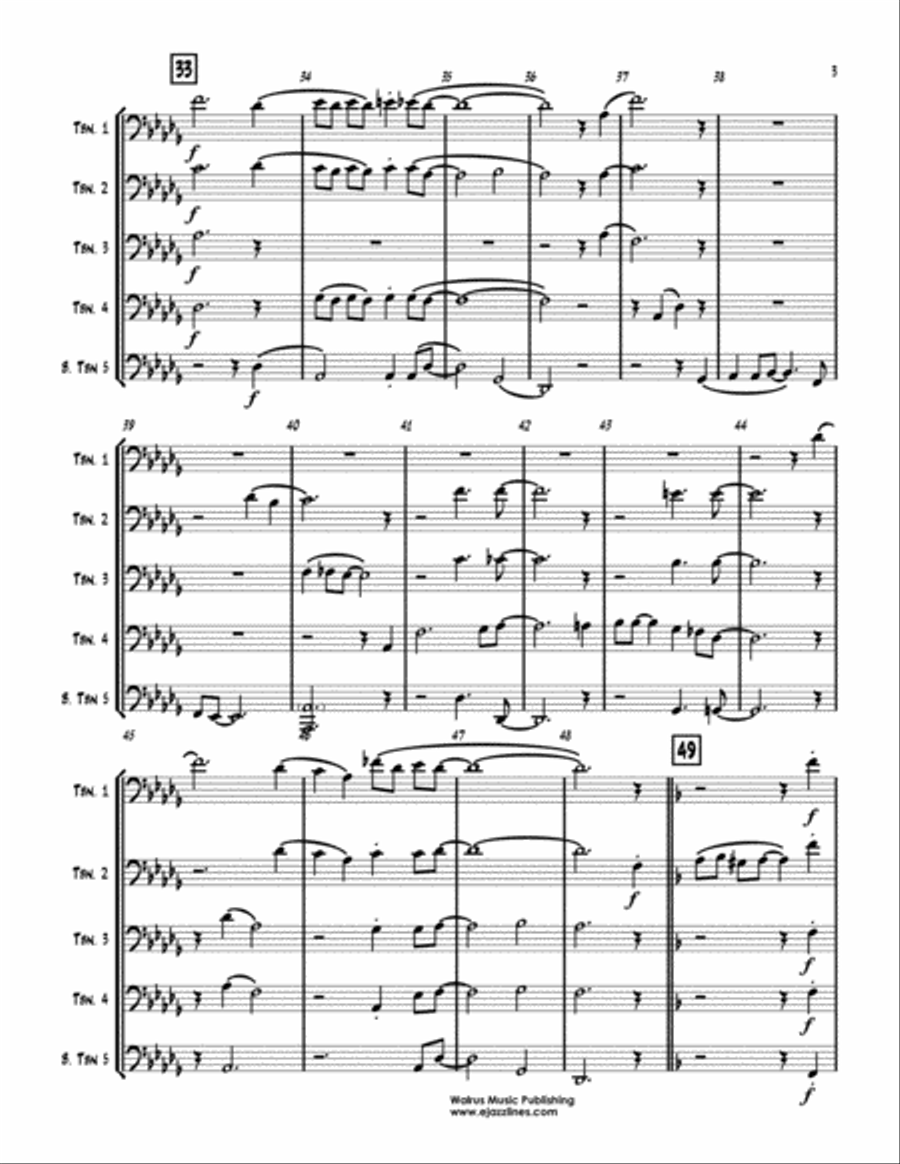 Careless Love Trombone scores gallery preview page 4