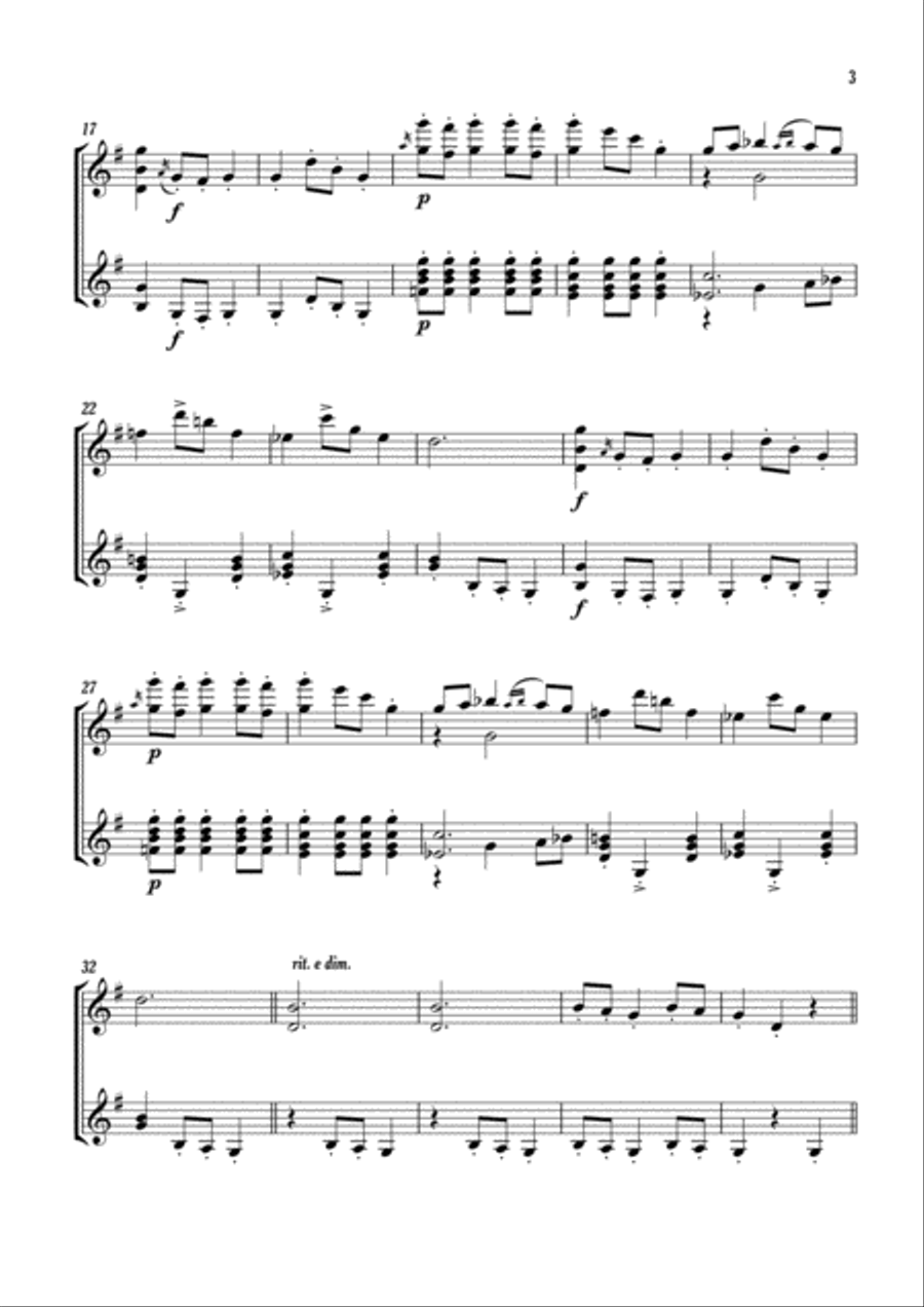 Fandango Classical Guitar scores gallery preview page 3