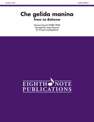 Book cover for Che gelida manina (from La Boheme)