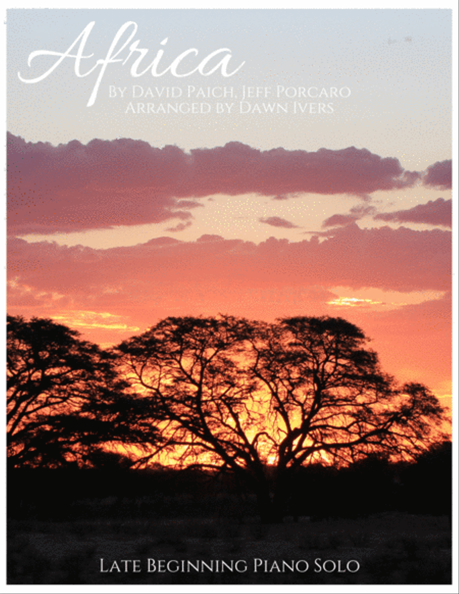 Africa Easy Piano scores gallery preview page 1