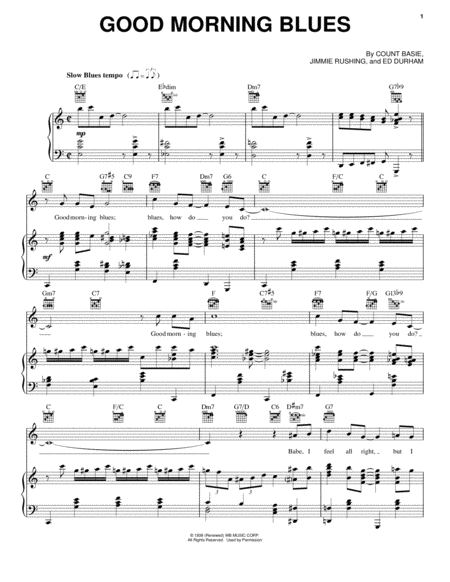 One Fine Morning - Piano Solo - Digital Sheet Music