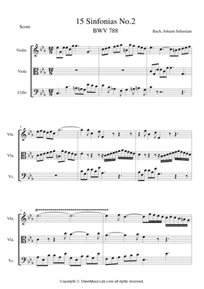 Book cover for Sinfonias No.2 BWV 788