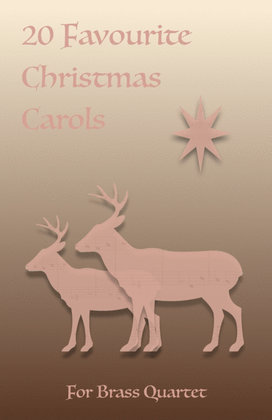 Book cover for 20 Favourite Christmas Carols for Brass Quartet