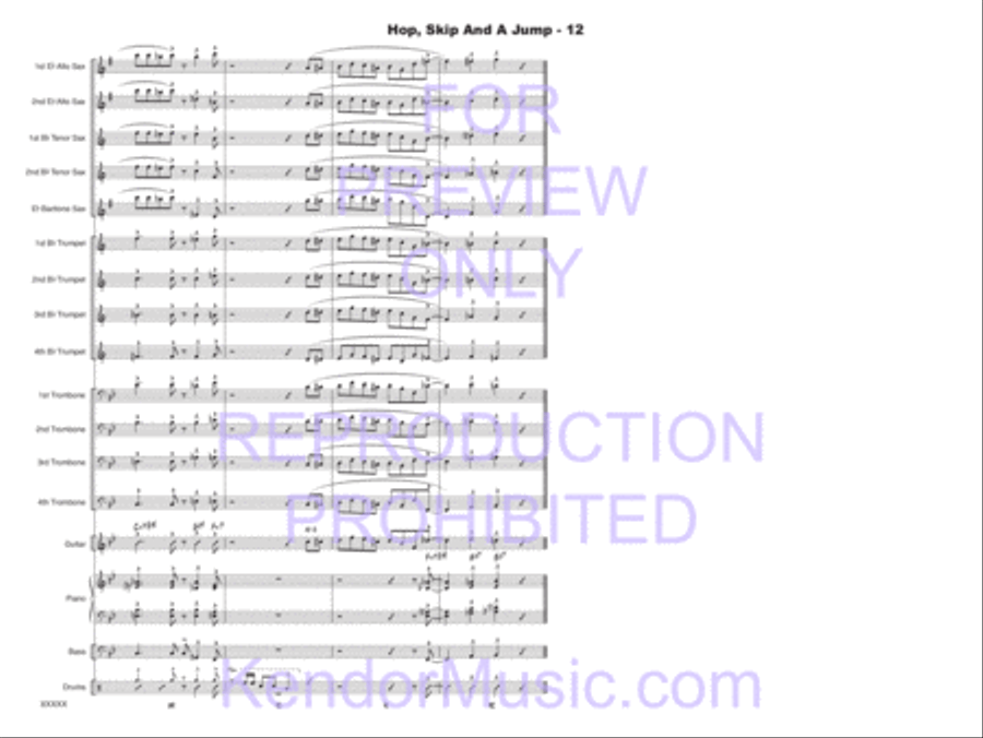 Hop, Skip And A Jump Hop, Skip And A Jump Jazz Ensemble scores gallery preview page 13