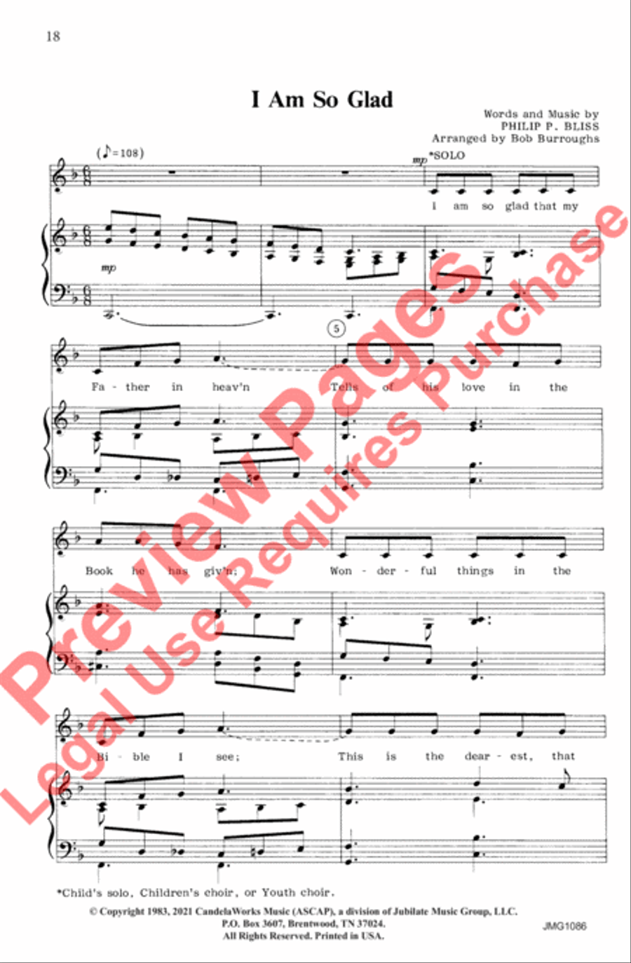 A Call to My People A Call to My People 4-Part scores gallery preview page 19