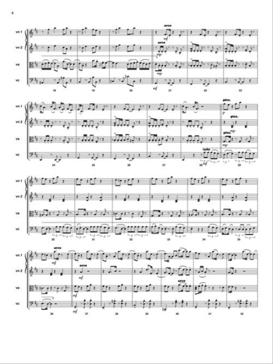 Thank U, Next - featured in the Netflix Series Bridgerton String Quartet scores gallery preview page 5