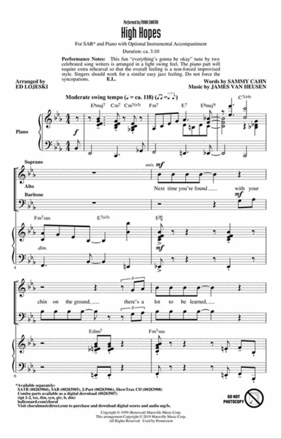 High Hopes 3-Part scores gallery preview page 2