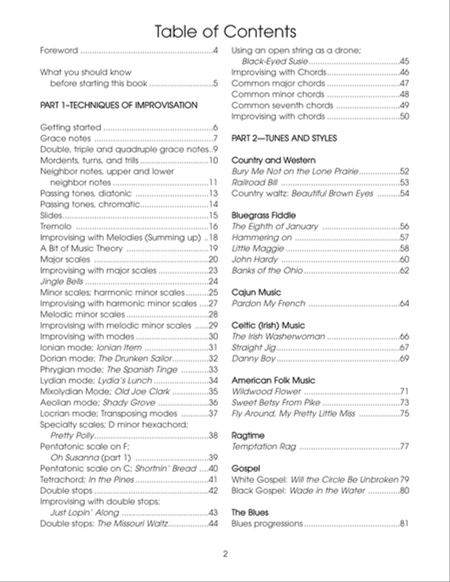 A Guide to Non-Jazz Improvisation: Fiddle Edition Violin scores gallery preview page 3