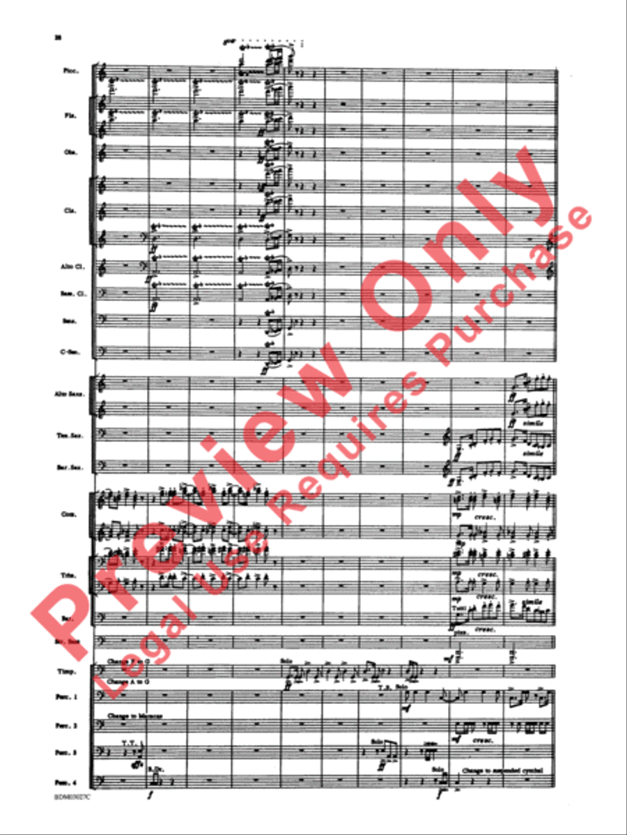 La Fiesta Mexicana Concert Band scores gallery preview page 31