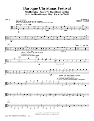 Baroque Christmas Festival (Medley) - Viola