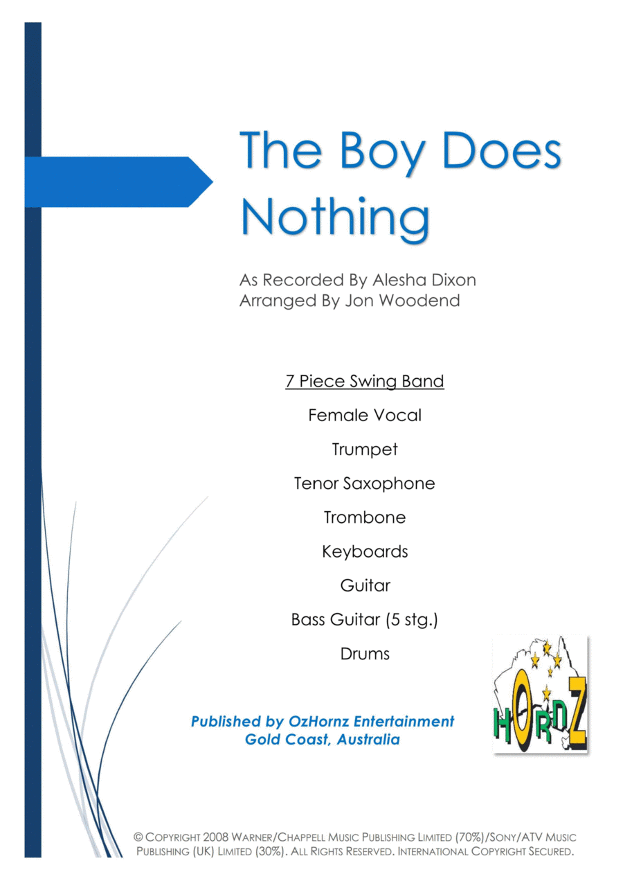 The Boy Does Nothing Jazz Ensemble scores gallery preview page 1