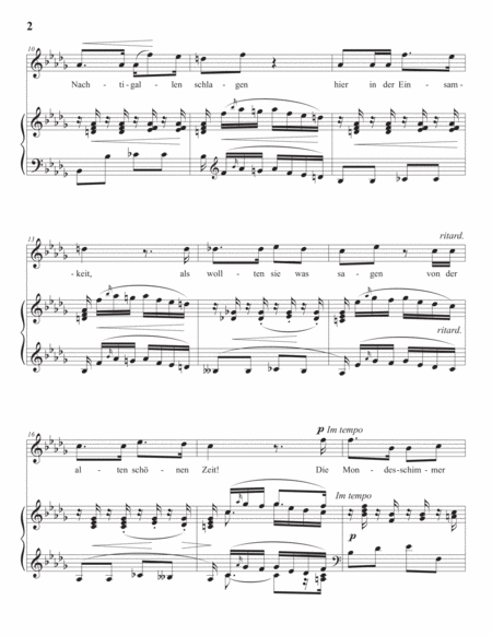 SCHUMANN: In der Fremde, Op. 39 no. 8 (in 3 high keys: B-flat, A, A-flat minor)