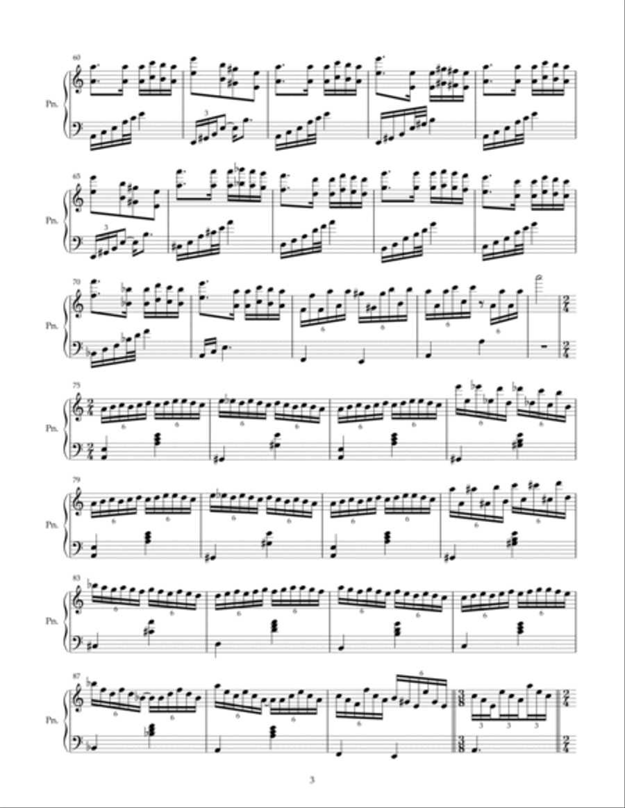 Paganini Caprice 24 Piano Variations (advanced players) Piano Solo scores gallery preview page 3